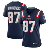 NFL New England Patriots Rob Gronkowski Women's Team Retired Player Game Jersey