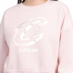 Cleveland Cavaliers Starter Women's Pastel Boxy Sweatshirt sale - Light Pink shop