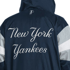 New York Yankees Pro Player Legacy Lightweight Full-Zip Hooded Jacket - Navy/Gray