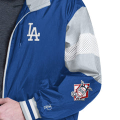 Los Angeles Dodgers Pro Player Legacy Lightweight Full-Zip Hooded Jacket - Royal/Gray