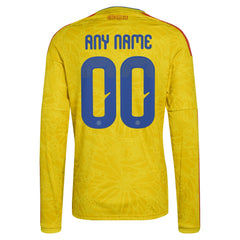 Colombia National Team FIFA x World Cup 2026 Home Replica Long Sleeve Custom Jersey / Soccer New