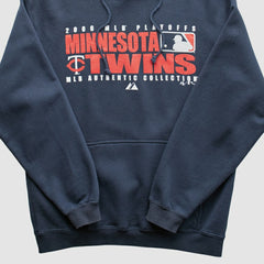 Minnesota Twins Majestic 2006 Hooded Sweatshirt - Navy Vintage