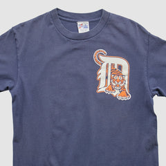 Detroit Tigers Majestic 2000s T-shirt - Navy Vintage