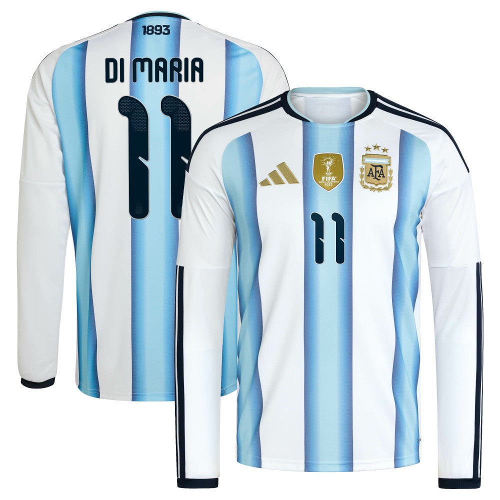 Angel Di Maria Argentina National Team 2026 Home Replica Long Sleeve Jersey / Soccer For sale