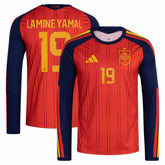Lamine Yamal Spain National Team 2026 Home Replica Long Sleeve Jersey / Soccer Online