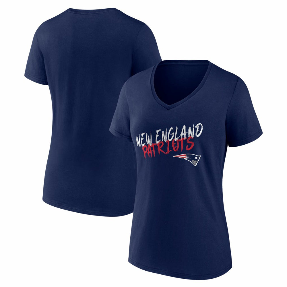 NFL New England Patriots Women's Hustle V-Neck T-Shirt