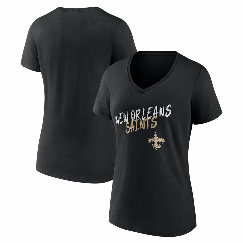 NFL New Orleans Saints Women's Hustle V-Neck T-Shirt