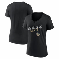 NFL New Orleans Saints Women's Hustle V-Neck T-Shirt