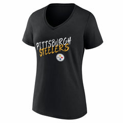NFL Pittsburgh Steelers Women's Hustle V-Neck T-Shirt
