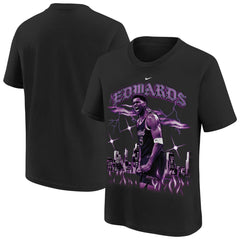 Anthony Edwards Minnesota Timberwolves Youth City Edition Player T-Shirt - Black | Nike shop