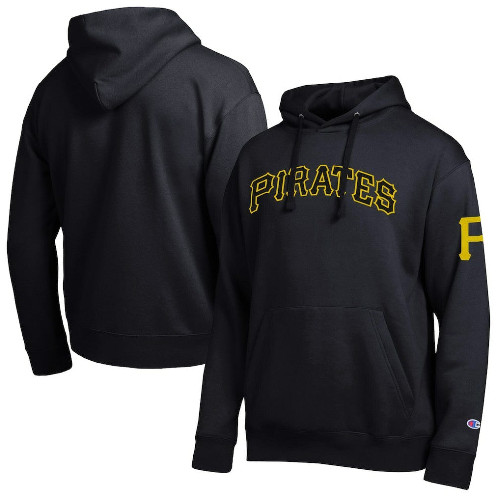Pittsburgh Pirates Champion All Star Wordmark Hoodie - Black