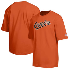 Baltimore Orioles Champion All Star Chenille Wordmark T-Shirt - Orange
