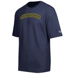 Milwaukee Brewers Champion All Star Chenille Wordmark T-Shirt - Navy