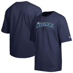 Seattle Mariners Champion All Star Chenille Wordmark T-Shirt - Navy