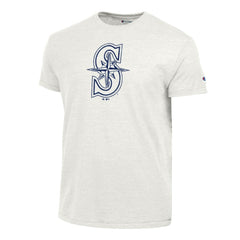 Seattle Mariners Champion Tri-Blend T-Shirt - Heather White
