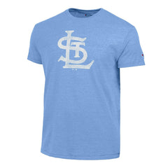 St. Louis Cardinals Champion Tri-Blend T-Shirt - Heather Light Blue