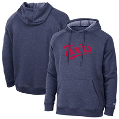 Minnesota Twins Champion Triumph Tri-Blend Raglan Hoodie - Navy