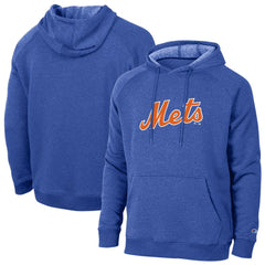 New York Mets Champion Triumph Tri-Blend Raglan Hoodie - Royal