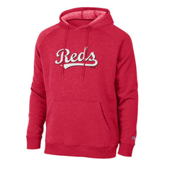 Cincinnati Reds Champion Triumph Tri-Blend Raglan Hoodie - Red