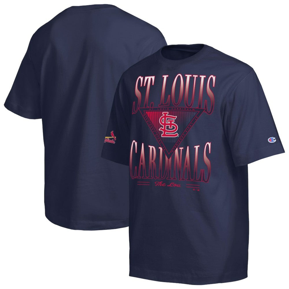 St. Louis Cardinals Champion Traditions Two Locations T-Shirt - Navy