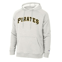 Pittsburgh Pirates Champion Triumph Tri-Blend Raglan Hoodie - Heathered Core Ultra Light Grey