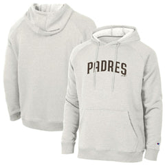 San Diego Padres Champion Triumph Tri-Blend Raglan Hoodie - Heathered Core Ultra Light Grey