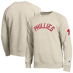 Philadelphia Phillies Champion All-Star Soft Felt Sweatshirt - Oatmeal