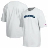 Seattle Mariners Champion All Star Arched Chenille Wordmark T-Shirt - White