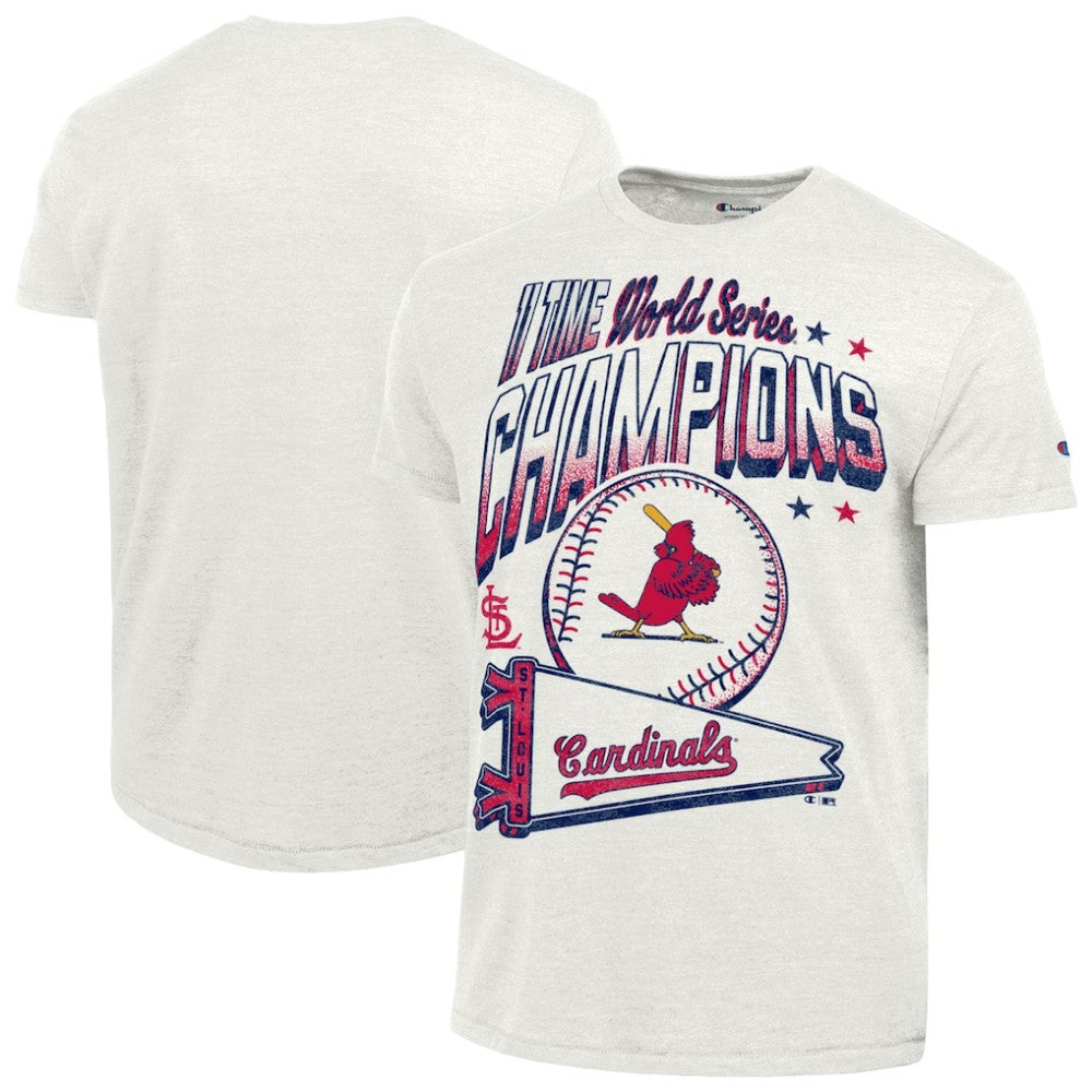 St. Louis Cardinals Champion Winning Tradition Cooperstown Tri-Blend T-Shirt - White