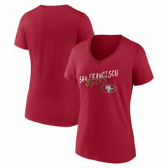 NFL San Francisco 49ers Women's Hustle V-Neck T-Shirt