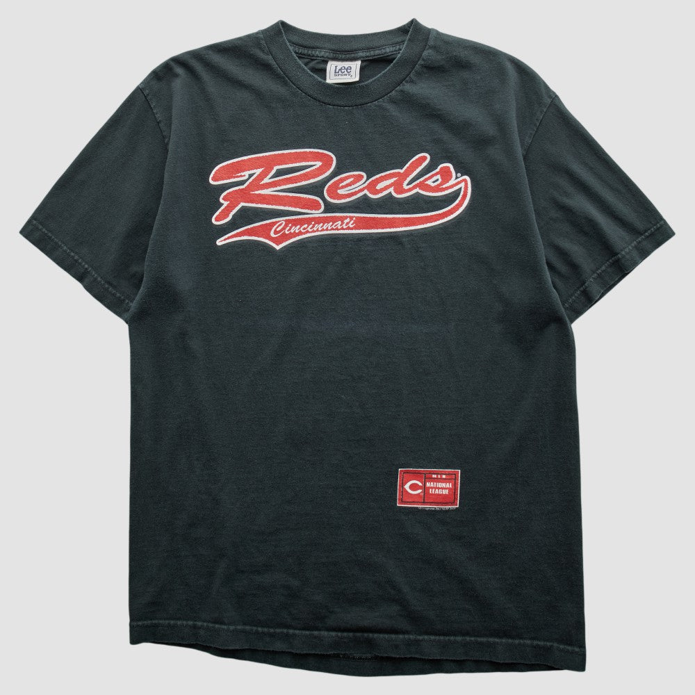 Cincinnati Reds Lee Apparel 2000s T-shirt - Charcoal Vintage