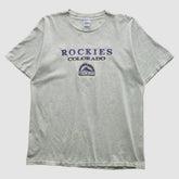 Colorado Rockies Salem Sportswear 90s T-shirt - Heather Gray Vintage