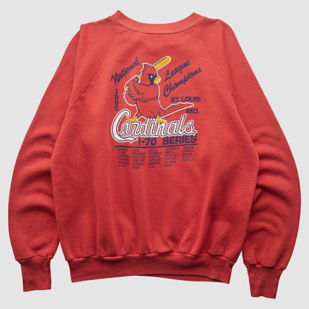 St. Louis Cardinals Healthknit 1985 Pullover Sweatshirt - Red Vintage