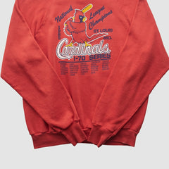St. Louis Cardinals Healthknit 1985 Pullover Sweatshirt - Red Vintage