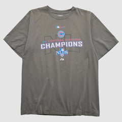Chicago Cubs Majestic 2008 T-shirt - Charcoal Vintage