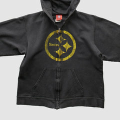 NFL Pittsburgh Steelers NFL 2000s Hooded Full Zip Sweatshirt