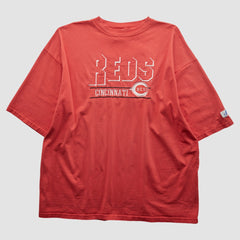 Cincinnati Reds Logo Athletic 90s T-shirt - Red Vintage