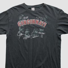 Cincinnati Reds Pro Weight 2014 T-shirt - Charcoal Vintage