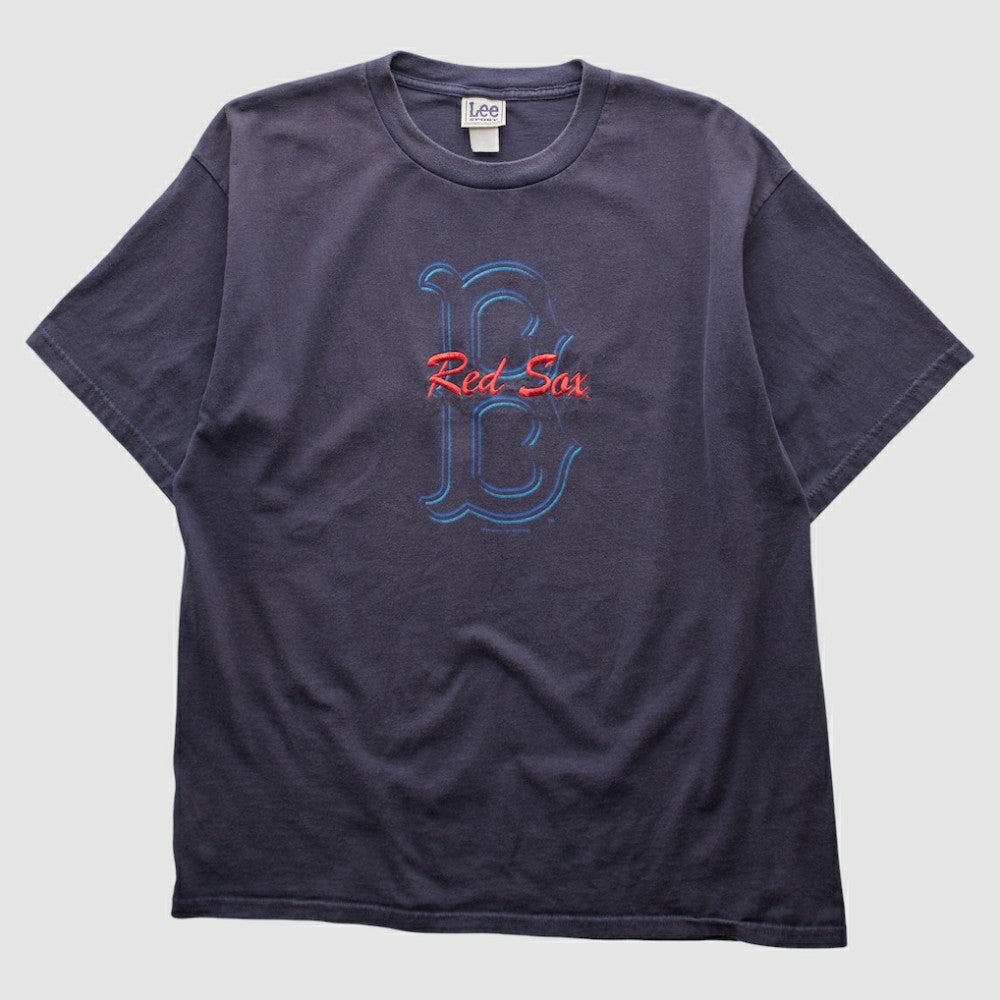 Boston Red Sox Lee Apparel 2000s T-shirt - Navy Vintage