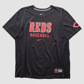 Cincinnati Reds 2010s T-shirt - Black Vintage | Nike