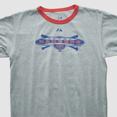 Texas Rangers Majestic 2010 T-shirt - Heather Gray Vintage