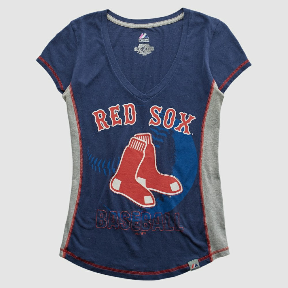 Boston Red Sox Majestic 2010s T-shirt - Navy Vintage