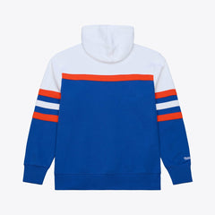 New York Knicks Head Coach Hoodie - Royal | Mitchell & Ness online