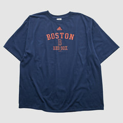 Boston Red Sox Adidas 2000s T-shirt - Navy Vintage