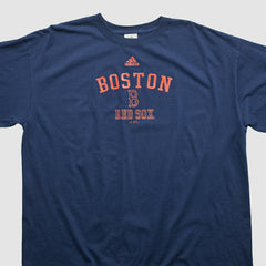 Boston Red Sox Adidas 2000s T-shirt - Navy Vintage