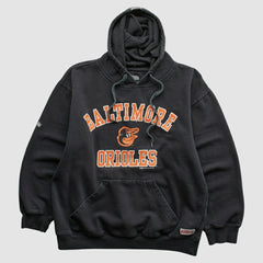 Baltimore Orioles Stitches 2015 Hooded Pullover Sweatshirt - Black Vintage