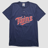 Minnesota Twins Majestic 2000s T-shirt - Navy Vintage