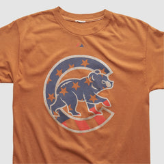 Chicago Cubs Majestic 2000s T-shirt - Orange Vintage
