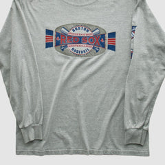 Boston Red Sox 2001 Long Sleeve T-shirt - Heather Gray Vintage