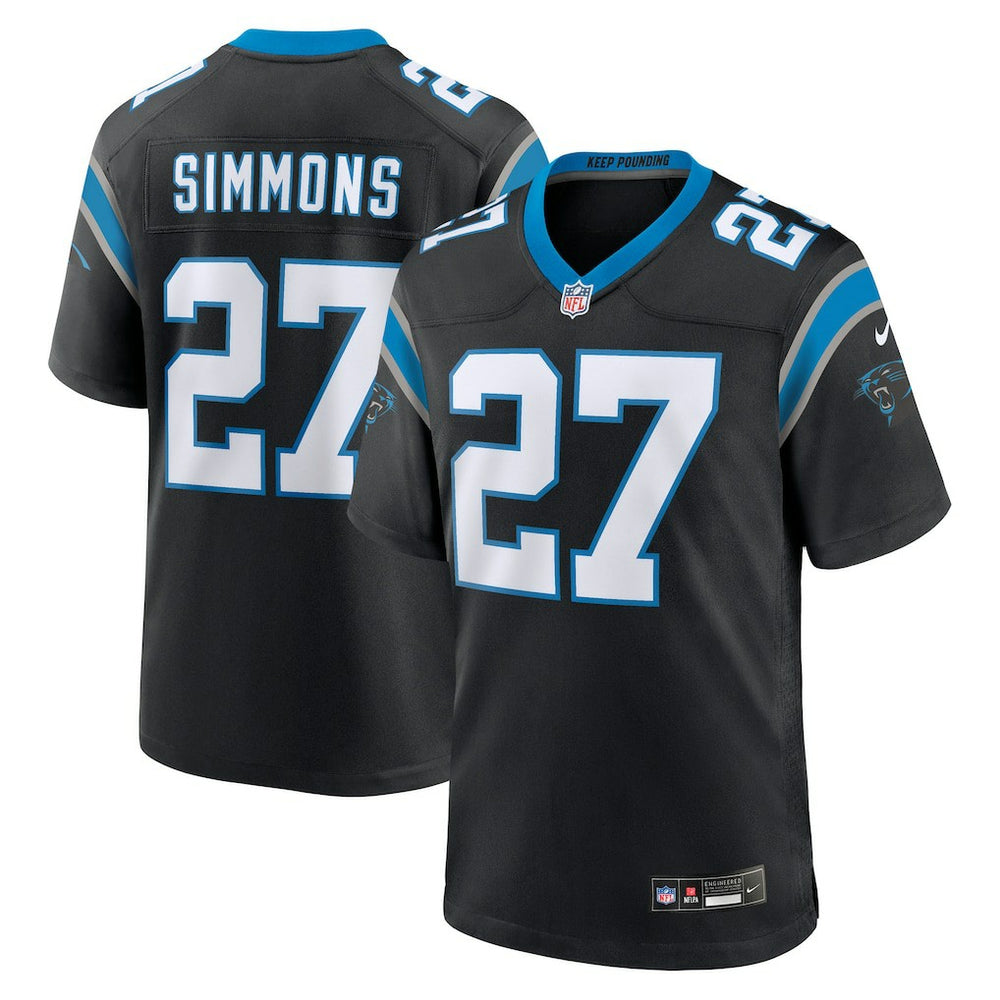NFL Carolina Panthers Isaiah Simmons Team Game Jersey